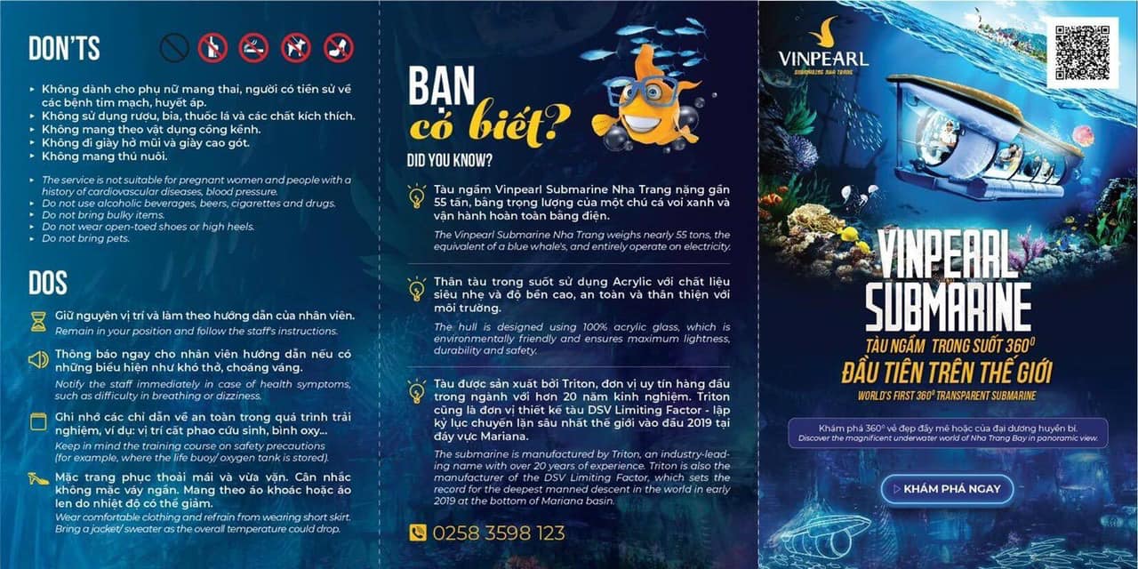 Tàu ngầm du lịch Vinpearl Nha Trang