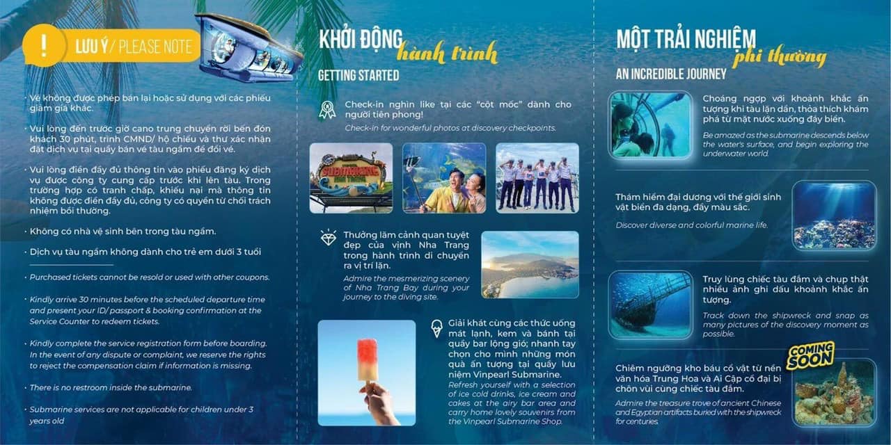 Tàu ngầm du lịch Vinpearl Nha Trang